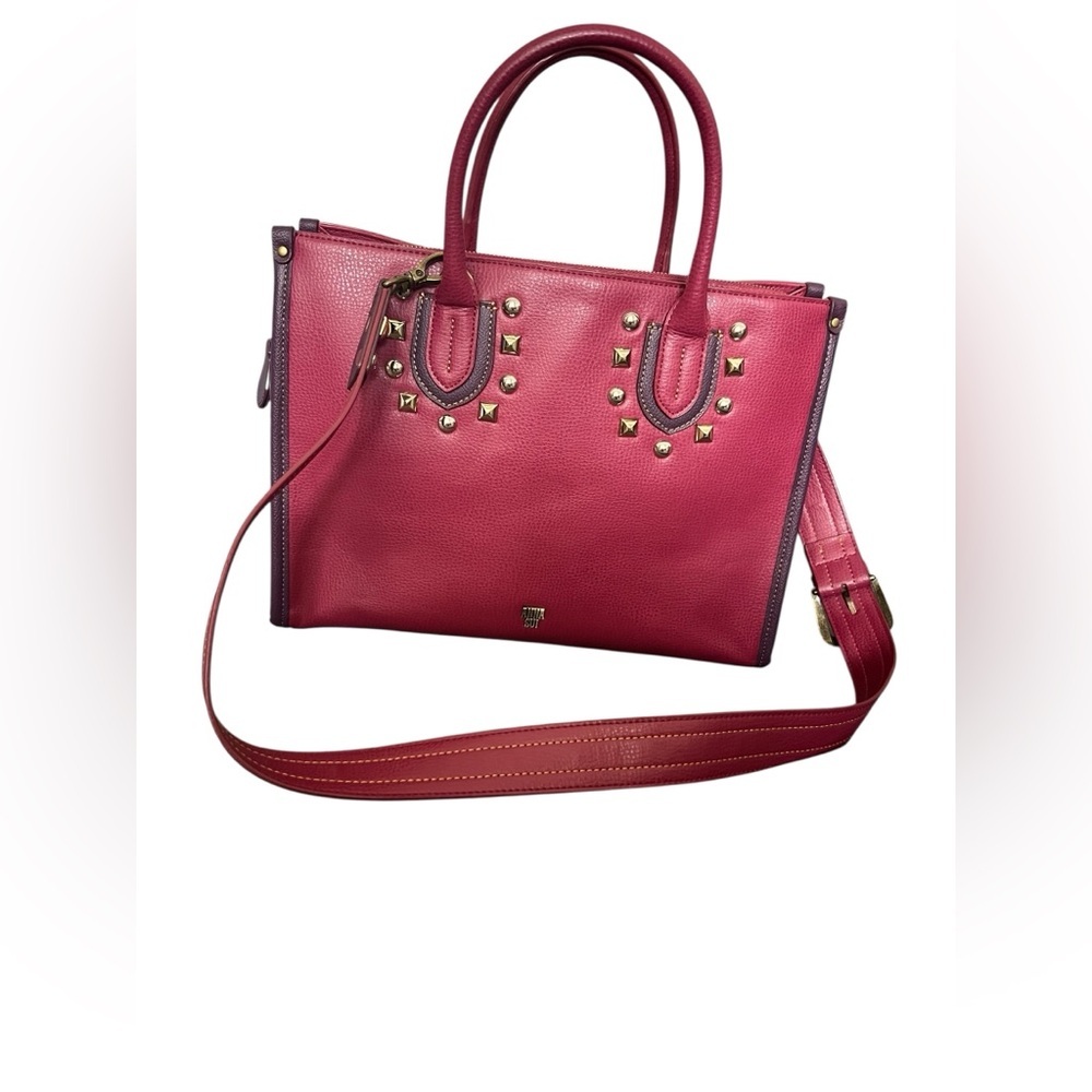 ANNA SUI Studded Leather Two-way Handbag